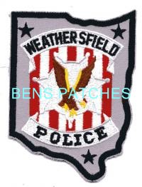 OHIO,WEATHERSFIELD TOWNSHIP POLICE 1 STATE SHAPED_wm